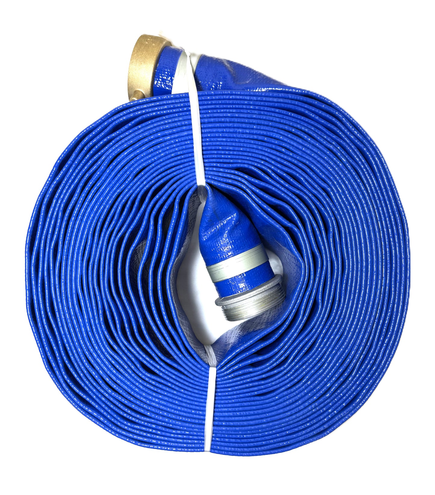 Continental 2" PVC Lay-Flat Blue Discharge Hose